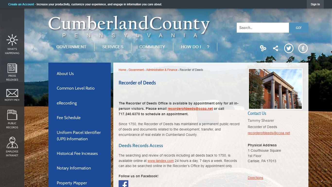 Recorder of Deeds | Cumberland County, PA - Official Website